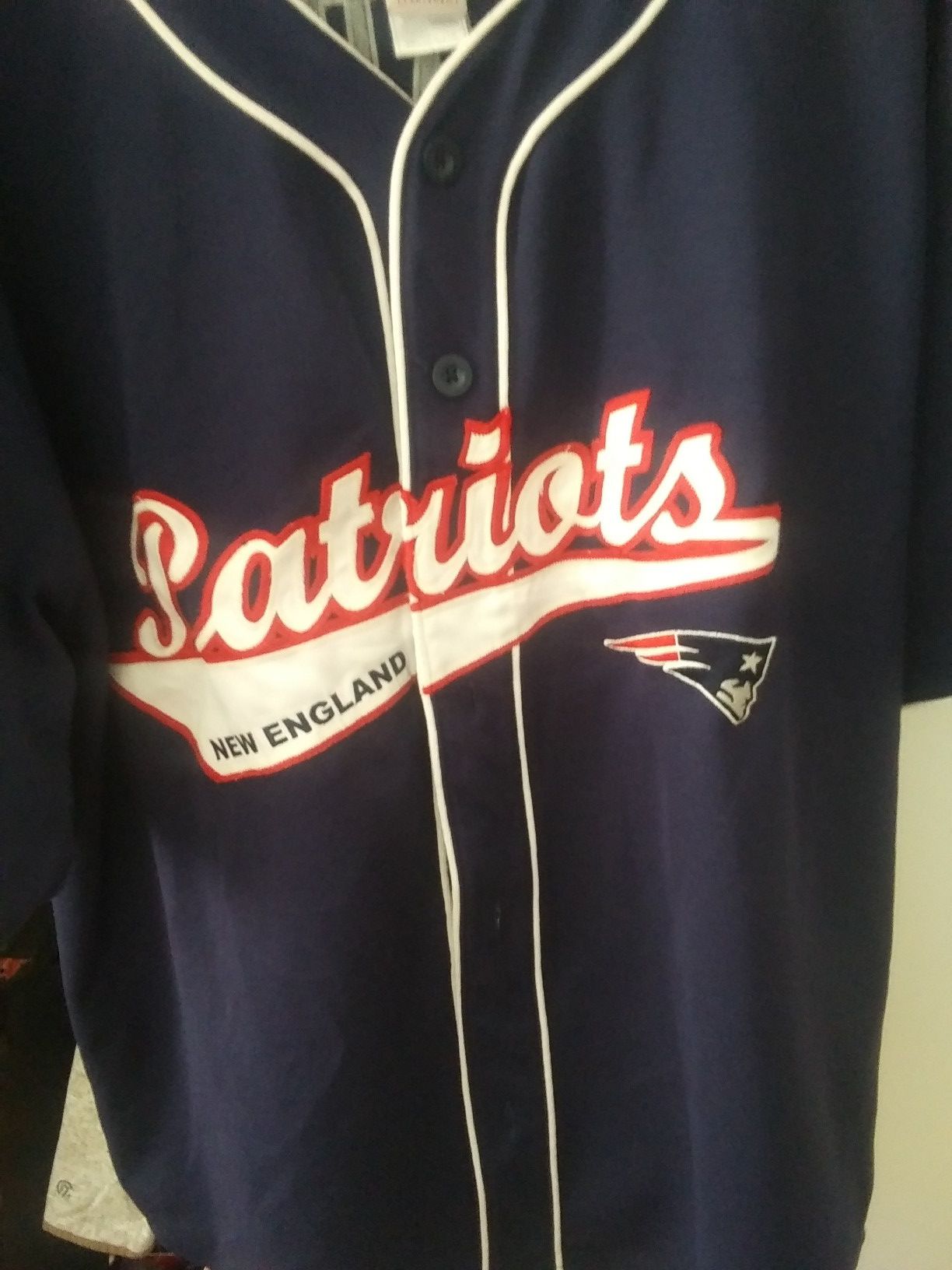 Patriots baseball jersey 12 tom brady.XXL