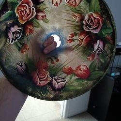 Hand Painted Glass Lampshade