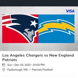 4 Patriots vs. LA Chargers Tickets 