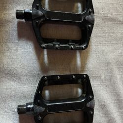 Bicycle Bike Pedals Black With Reflectors 