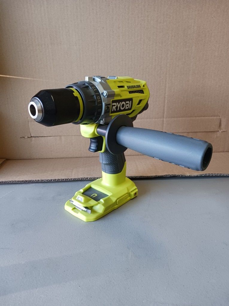 Ryobi 18 Volt Brushless Hammer Drill. New
