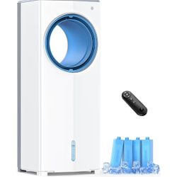 4-IN-1 Portable Air Conditioners, Evaporative Air Cooler w/4 Modes & 3 Speeds, 7H Timer for Smart Auto-off, 1-Gal Tank for 12H Cooling,17FT Remote