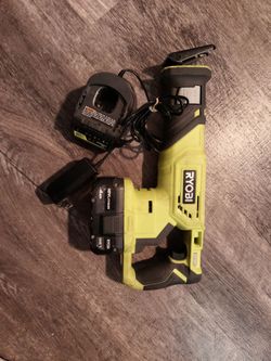 Ryobi 18V Reciprocating Saw with Battery and Charger