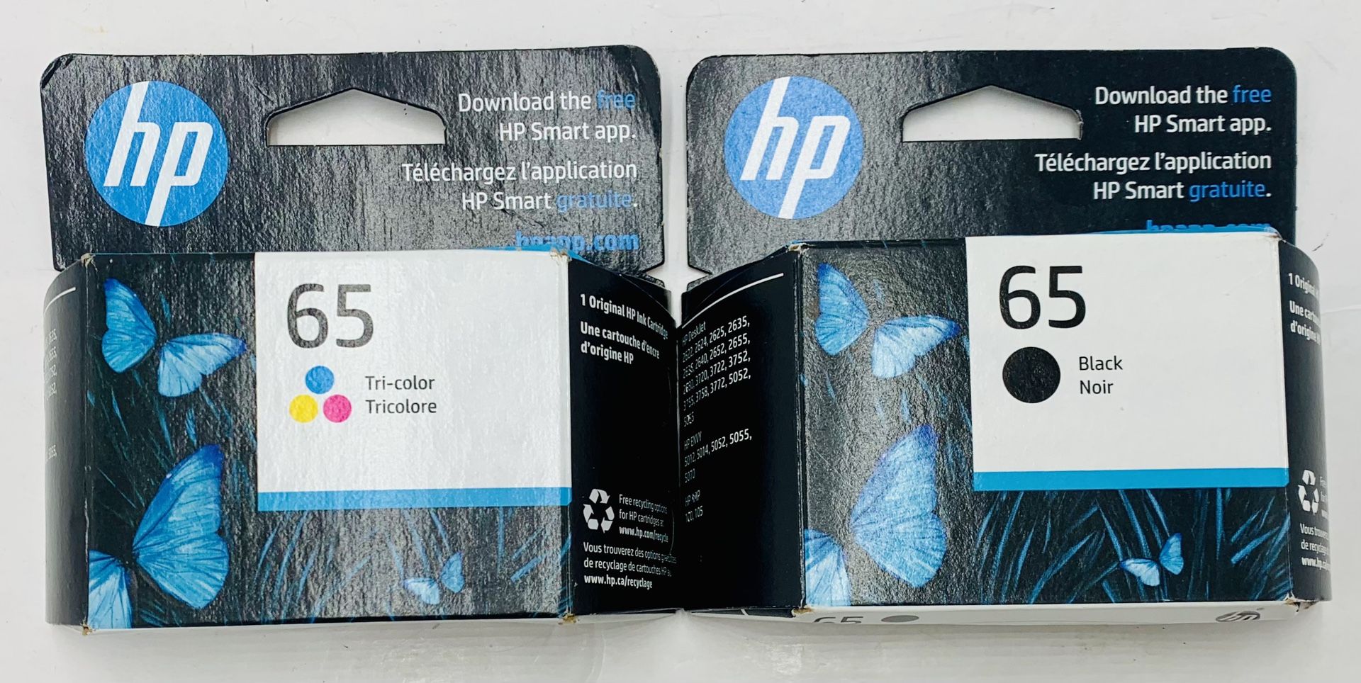HP 65 Combo Ink Cartridges 65 Black Color New Genuine