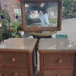 3 Piece Wicker Set $100