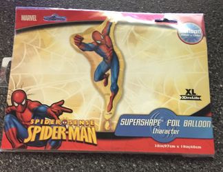 Spiderman Super Shape Mylar foil Party Balloon anagram