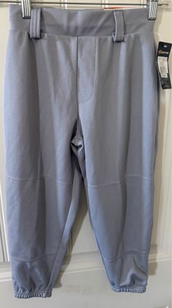 Easton Youth Kids Pro Pull-Up Baseball Pants Gray Size M