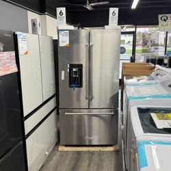 Kitchen Aid - 3-Door Counter Depth French Door Refrigerator With Wood Interior 