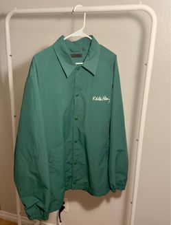 UNIQLO Keith Haring Subway Drawing Men’s Green Coach Jacket XL