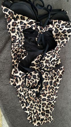 Leopard Print Swim Suit