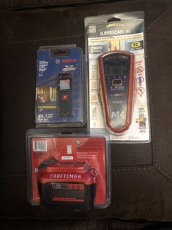 Laser Measure - Stud Finder - Battery
