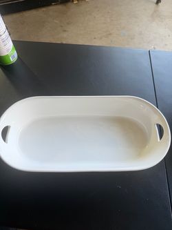 White Ceramic Baking Dish with Handles