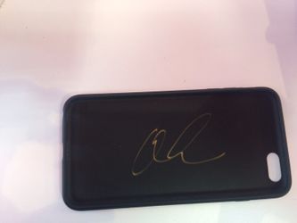 Iphone 6 plus case black signed by Qais