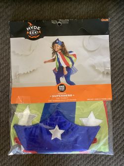 Brand New Toddler Superhero Cape and Headpiece