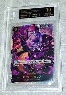 2023 One Piece - Wings Of The Captain JPN  # OP06-086 Gecko Moria SR ALT ART FOIL - CGC PRISTINE 10 BLACK LABEL (MOST RAREST GRADE IN THE HOBBY) 