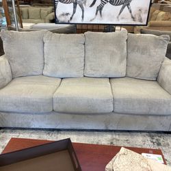 Taupe Chenille Couch