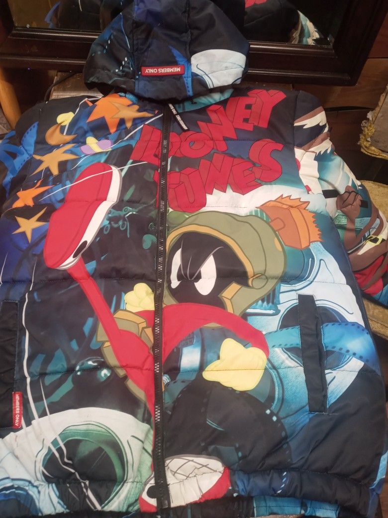 Members Only Looney Tunes Winter Jacket In Excellent Condition Size Men's Small @$25obo