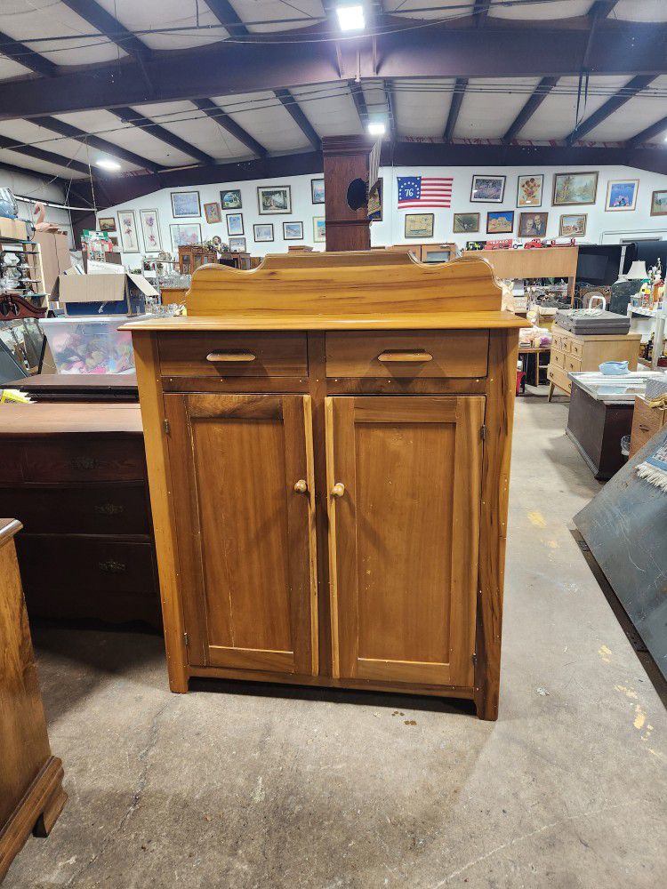 Primitive Jelly Cupboard Kitchen Cabinet Pantry with Hand Dovetails and Hand Chamford Drawers
