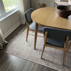 Mid-Century Modern Dining Table & Chairs Set
