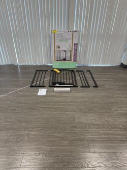 $35 #2769 (33” Tall X 27.5-52” Wide) Ingenuity Safety Gate For Baby Toddler Or Dog / Heavy Duty 