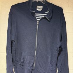 Converse all star Navy Zip Jacket - Size Large 