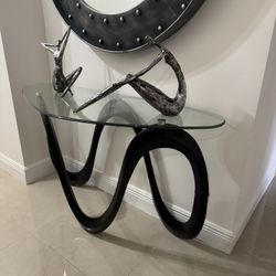 Glass Side Table