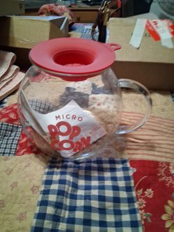 Microwave popcorn maker with instructions!