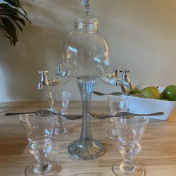 Absinthe Set 4 Glass 4 Spout Drip