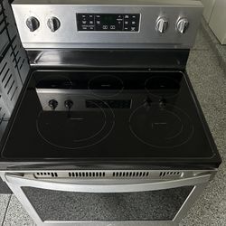 stainless steel 5 burner electric stove (whirpool)
