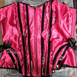 Leg Avenue Burlesque Pink  Corset, Size L