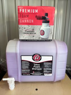 Adam’s ultra foam shampoo with premium foam cannon