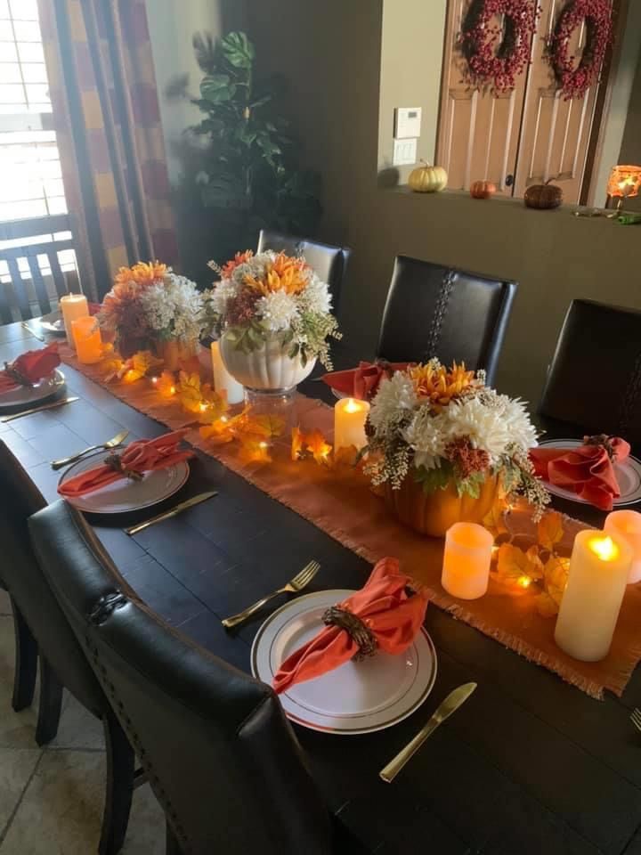 Dark Brown Wood Dining room set