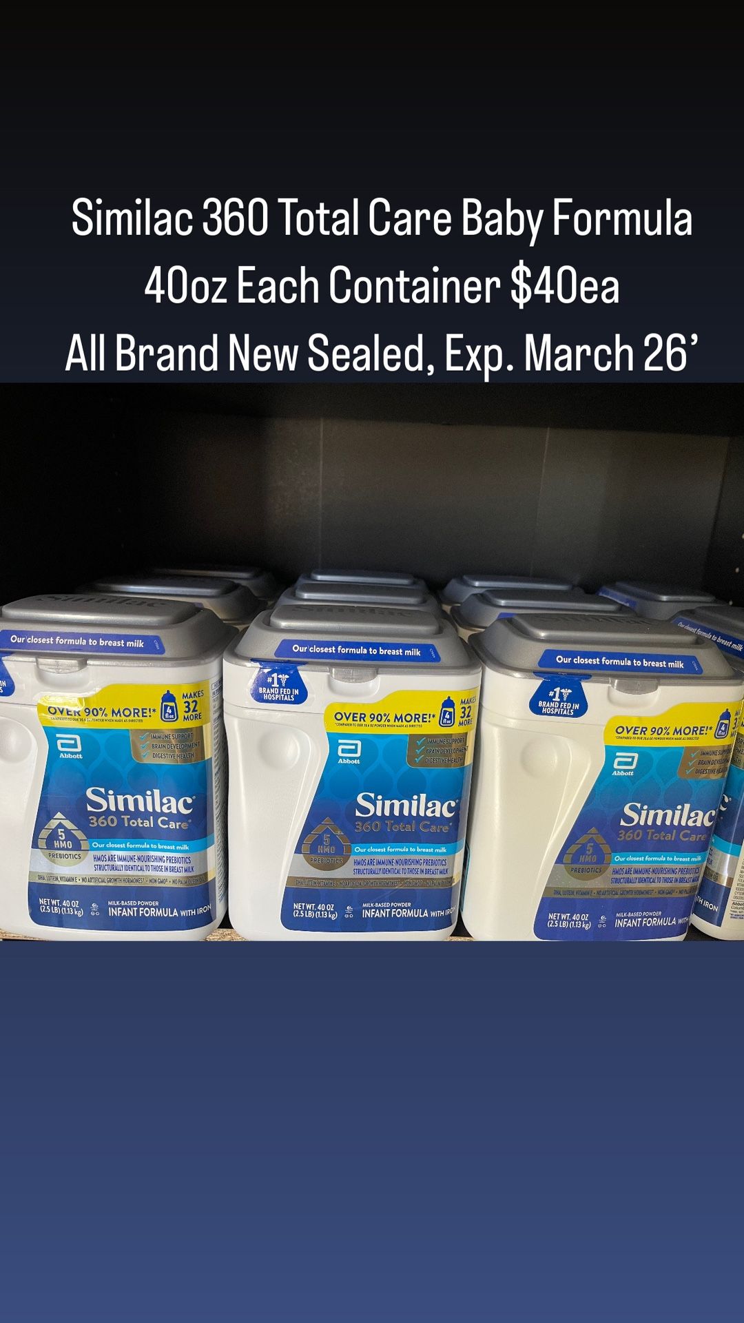 Similac 360 Total Care 40 Oz
