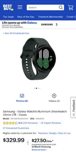 ALMOST NEW Samsung Galaxy Watch 4 - Limited edition GREEN 40mm