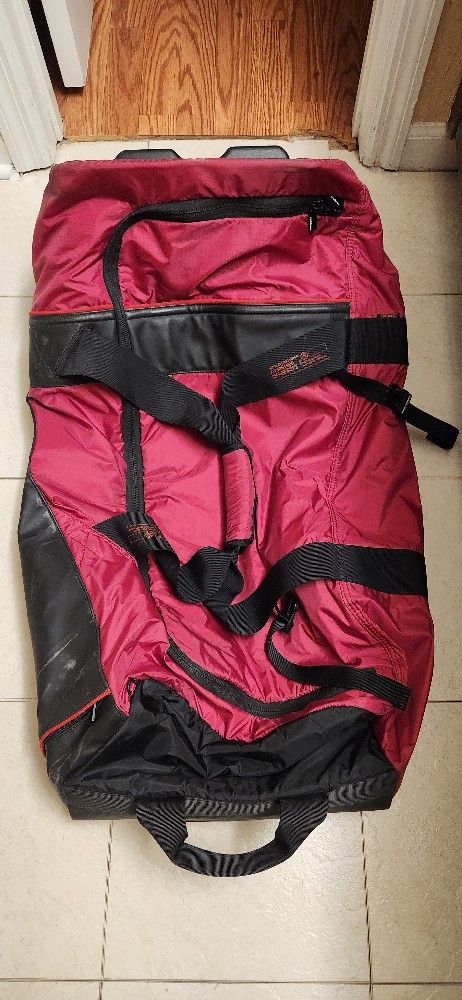 Red and Black Duffel Bag