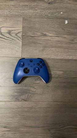 Wireless blue and white Xbox one controller
