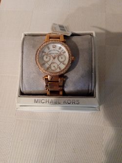 Michael Kors Rose Gold- Tone Watch