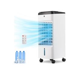 Windowless Portable Air Conditioners, Swamp Cooler with Oscillation, Evaporative Air Cooler with Remote,12H Timer, Air Cooler Fan with 3Modes&Speeds f