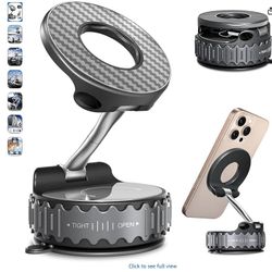  Car Phone Holder for Magsafe [78+LBS Hyper Suction & 4400gf Strongest Magnetic] 360°Adjustable Car Phone Mount Car Accessories Phone Holders for Your