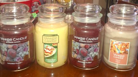 LARGE YANKEE CANDLES