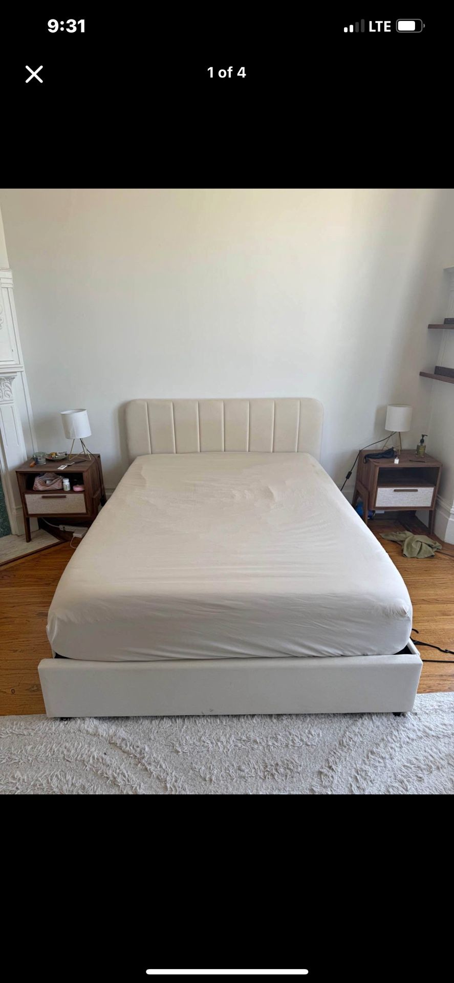 Full Size Bed Frame w/ 4 Storage Drawers - Excellent Condition!