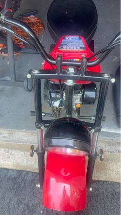 Warrior 200 Red Mini Bike with Headlight
