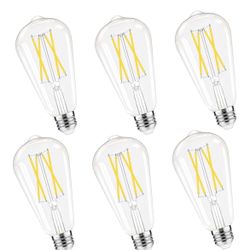 Brand: GvvooHome Dimmable Edison Bulbs, 4000K Daylight White, 6W Equivalent to 60 watt E26 LED Bulb, ST58 Vintage Light Bulbs, 600LM, 90+ CRI, E26 Bas