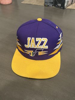 UTAH JAZZ SnapBack - Purple & Yellow, Mitchell & Ness