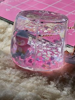 Penguin/Pink ICE OIL CHARM KEYCHAIN BY FUKUYA/KIDDLETON