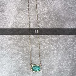 greenish blue necklace