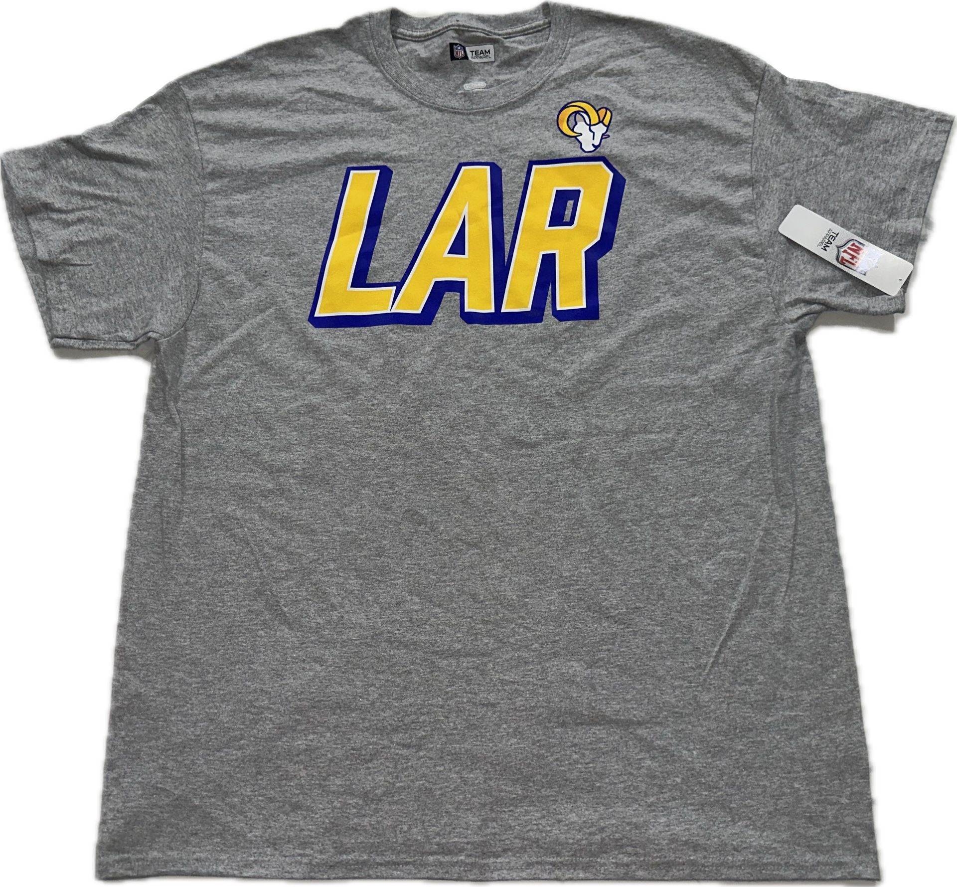 Los Angeles Rams LAR Gray T Shirt Men’s XL & 3XL