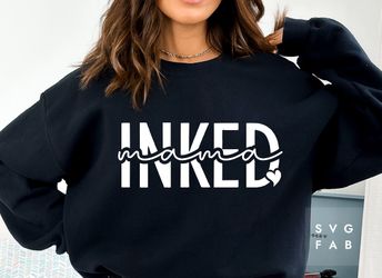 Inked Mama ~ Crewneck Graphic Sweatshirt S-xl