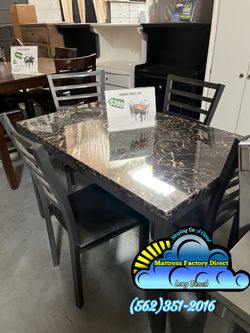 Four chair table faux marble new silla comedor nuevo