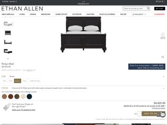 BEAUTIFUL Ethan Allen bed frame solid wood (queen)